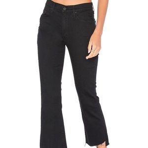 Mother insider crop step fray